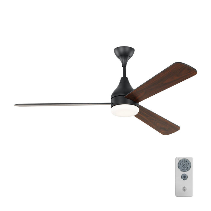 Visual Comfort Fan 3STMSM60MBKD 60" Ceiling Fan, Midnight Black