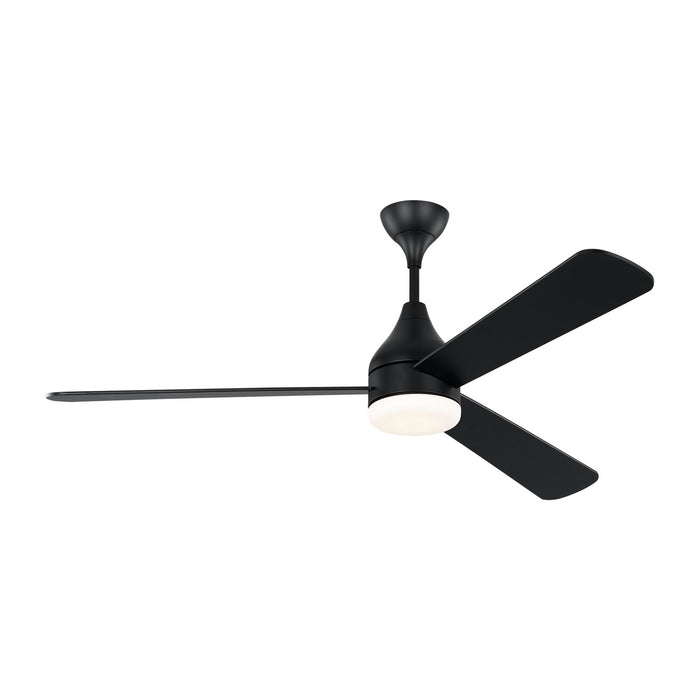 Visual Comfort Fan 3STMSM60MBKD 60" Ceiling Fan, Midnight Black
