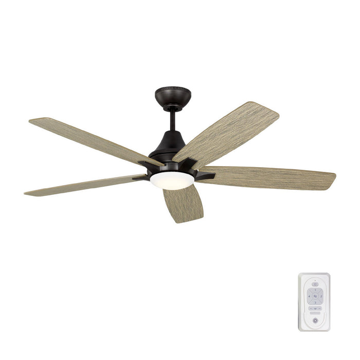 Generation Lighting 5LWDR52AGPD 52" Ceiling Fan, Aged Pewter