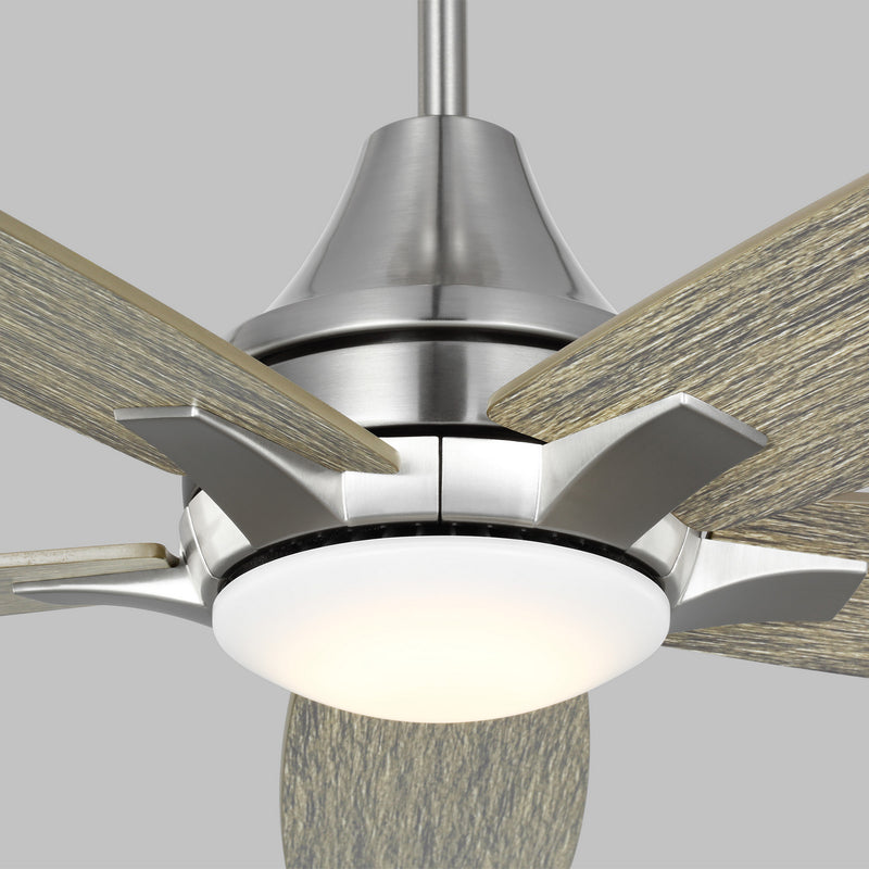 Generation Lighting 5LWDR52BSLGD 52" Ceiling Fan, Brushed Steel