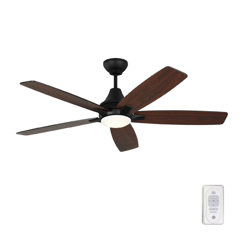 Generation Lighting 5LWDR52MBKD 52" Ceiling Fan, Midnight Black