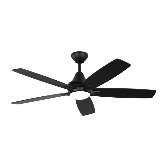 Generation Lighting 5LWDR52MBKD 52" Ceiling Fan, Midnight Black
