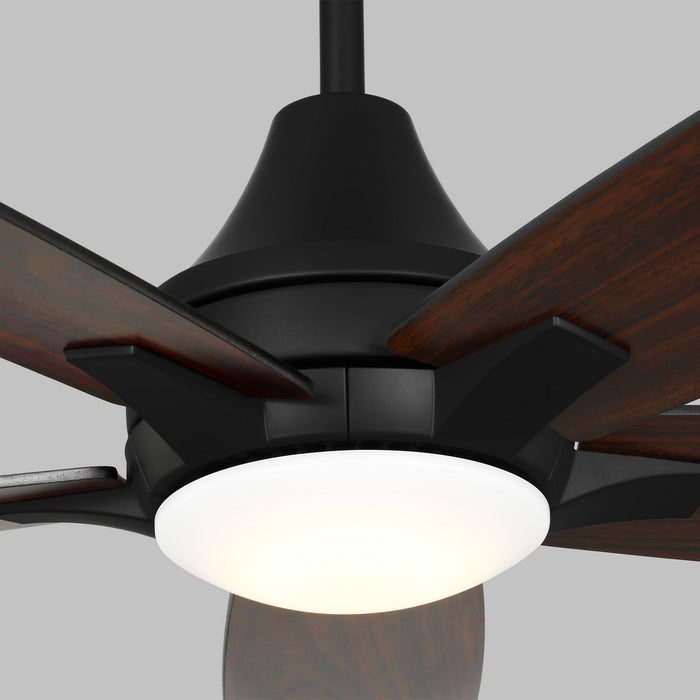 Generation Lighting 5LWDR52MBKD 52" Ceiling Fan, Midnight Black