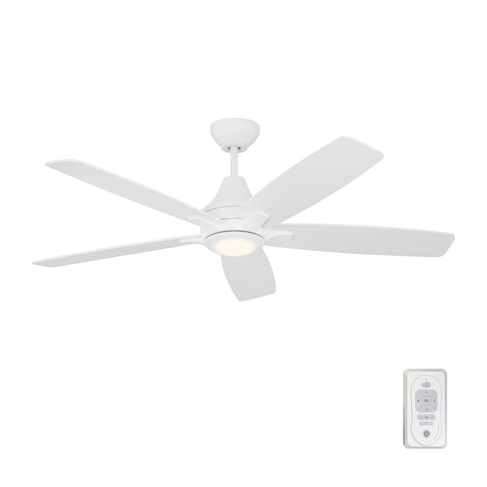Generation Lighting 5LWDR52RZWD 52" Ceiling Fan, Matte White