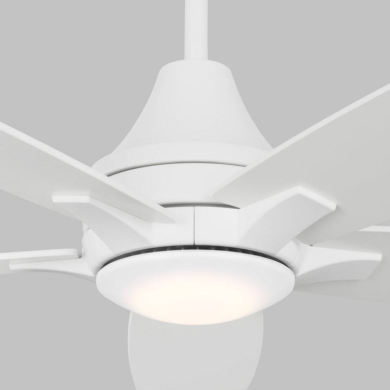 Generation Lighting 5LWDR52RZWD 52" Ceiling Fan, Matte White