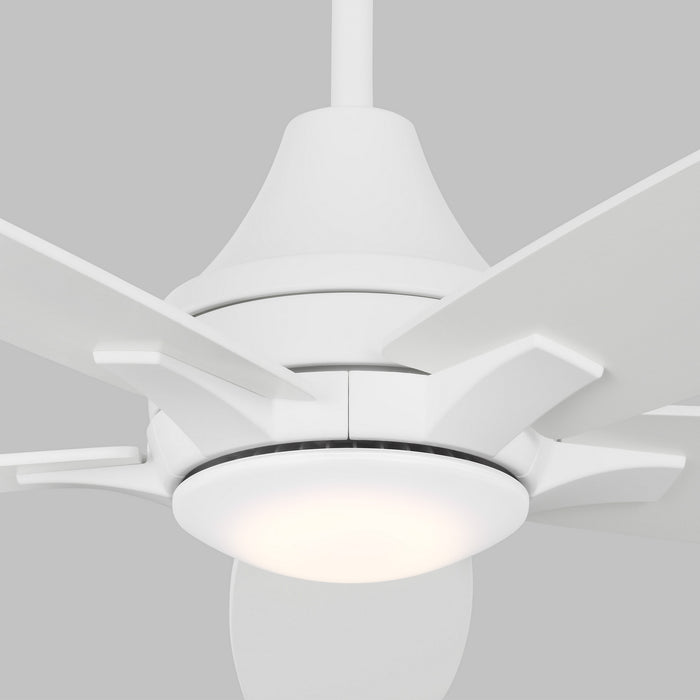 Generation Lighting 5LWDR52RZWD 52" Ceiling Fan, Matte White