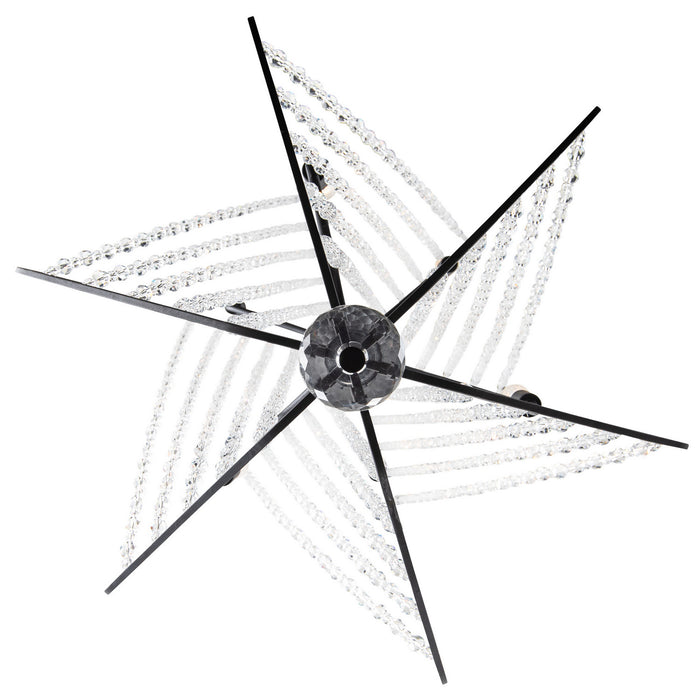 Varaluz 321F06CB Six Light Foyer Pendant, Carbon
