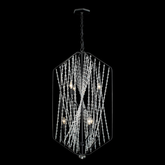 Varaluz 321F06CB Six Light Foyer Pendant, Carbon