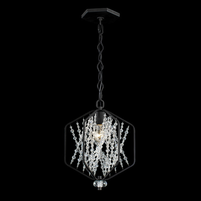 Varaluz 321M01CB One Light Mini Pendant, Carbon