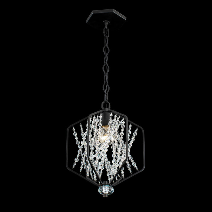 Varaluz 321M01CB One Light Mini Pendant, Carbon