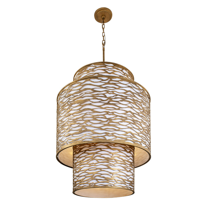 Varaluz 348F16HG 16 Light Foyer Pendant, Havana Gold
