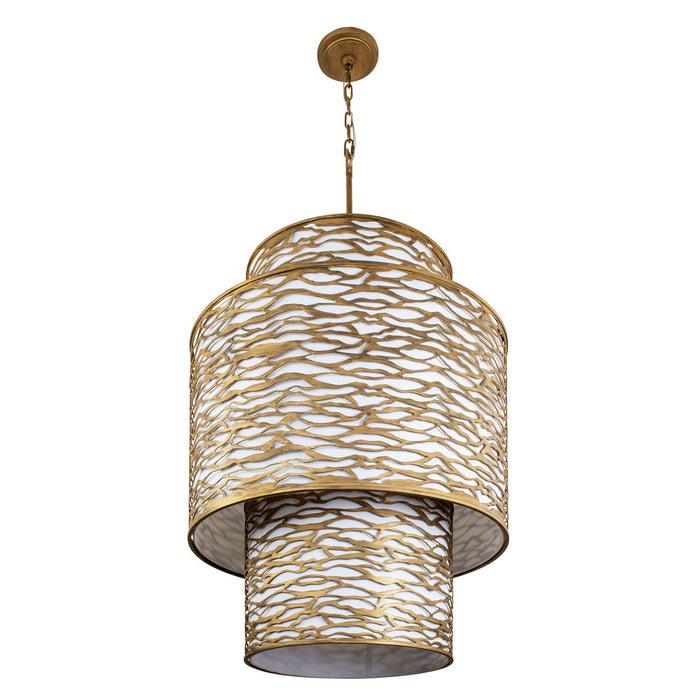 Varaluz 348F16HG 16 Light Foyer Pendant, Havana Gold