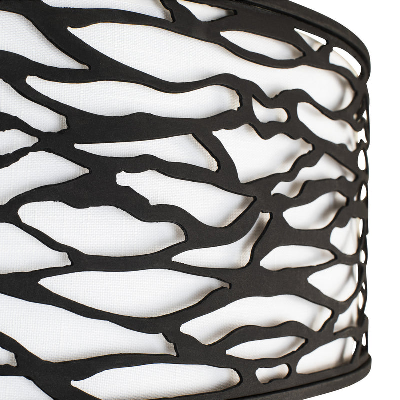 Varaluz 348S06CB Six Light Convertible Semi-Flush/Pendant, Carbon