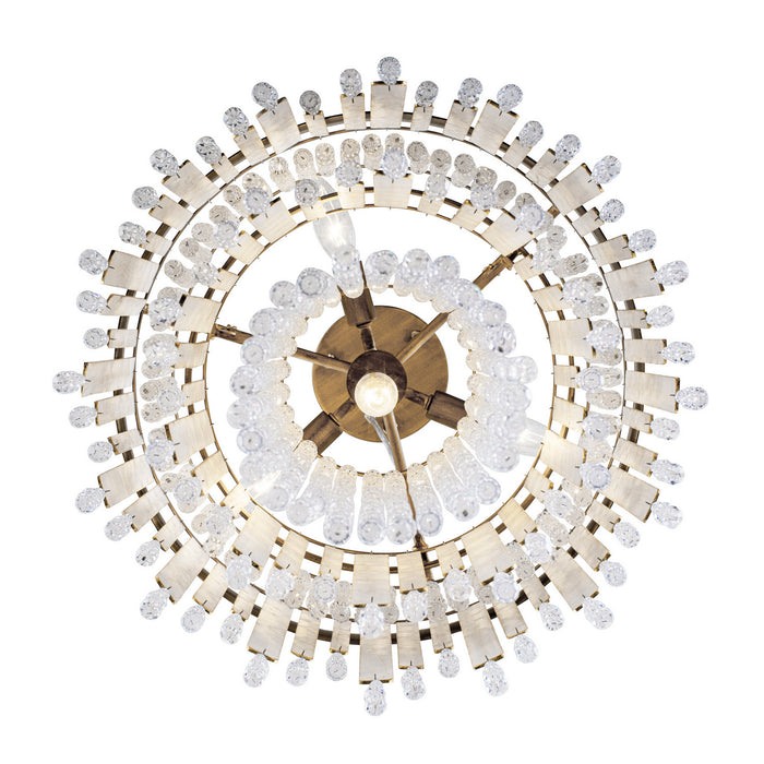 Varaluz 359C04HG Four Light Chandelier, Havana Gold
