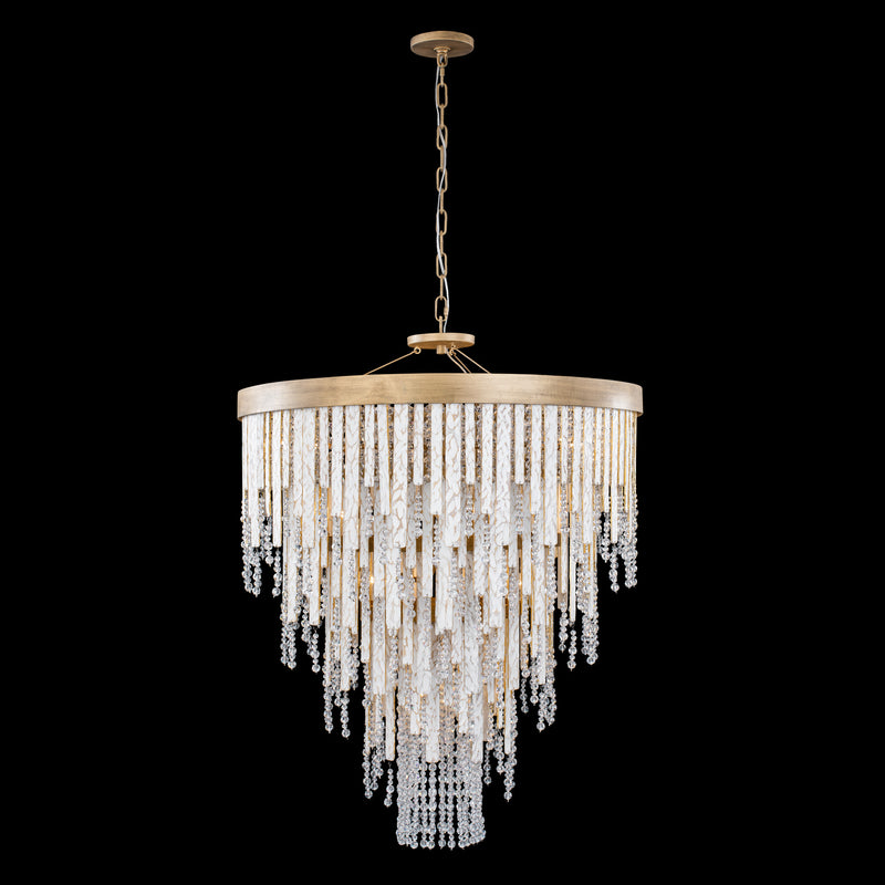 Varaluz 359C13HG 13 Light Chandelier, Havana Gold