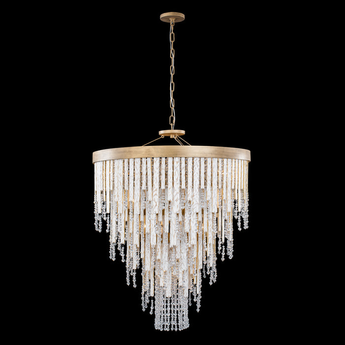 Varaluz 359C13HG 13 Light Chandelier, Havana Gold