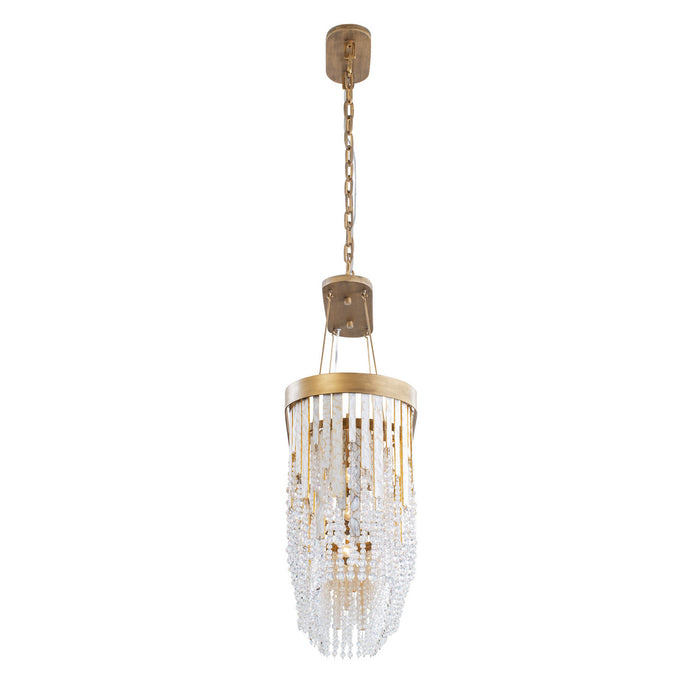 Varaluz 359N06HG Six Light Linear Pendant, Havana Gold