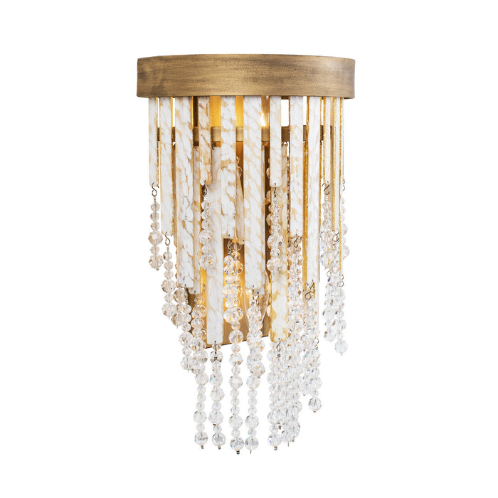 Varaluz 359W02HG Two Light Wall Sconce, Havana Gold
