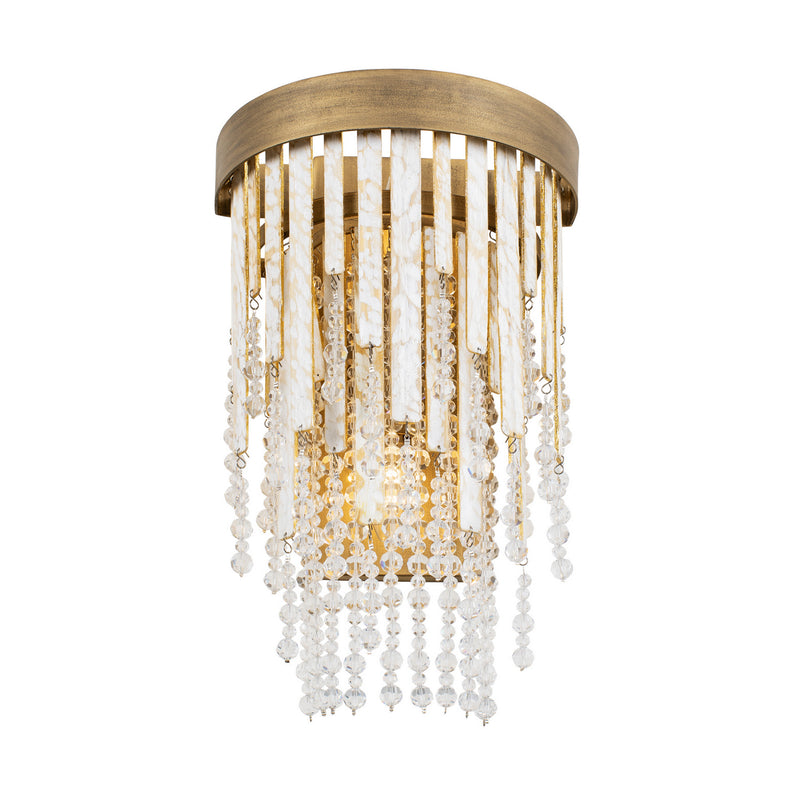 Varaluz 359W02HG Two Light Wall Sconce, Havana Gold