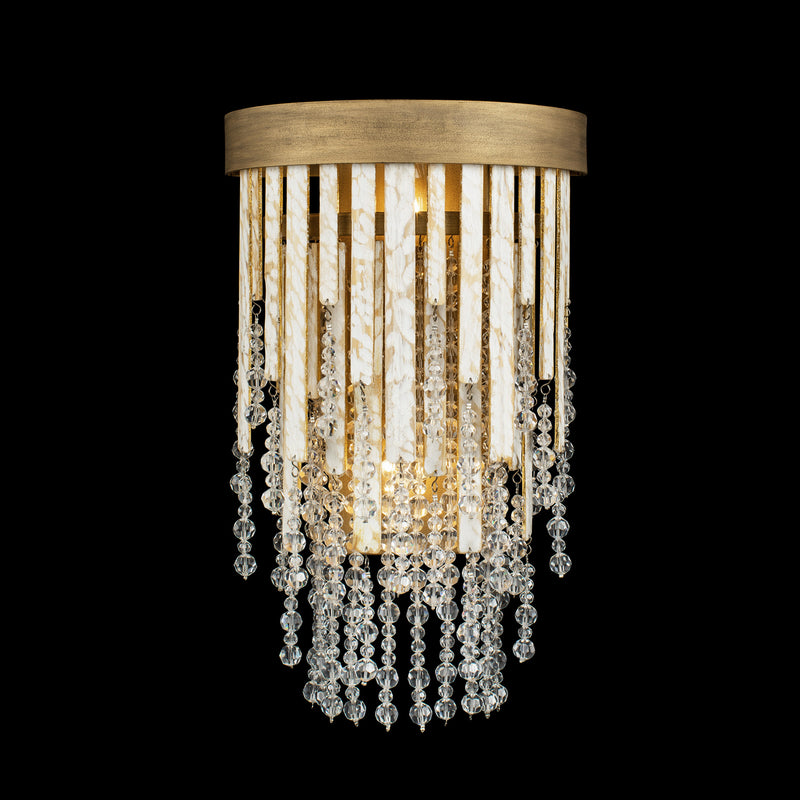 Varaluz 359W02HG Two Light Wall Sconce, Havana Gold