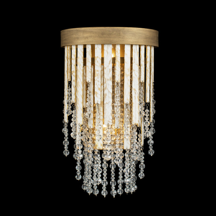 Varaluz 359W02HG Two Light Wall Sconce, Havana Gold