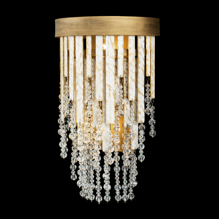 Varaluz 359W02HG Two Light Wall Sconce, Havana Gold
