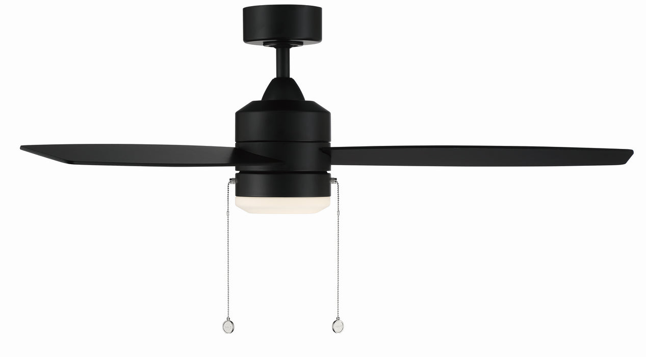 W.A.C. Lighting F-072L-MB Ceiling Fan, Matte Black