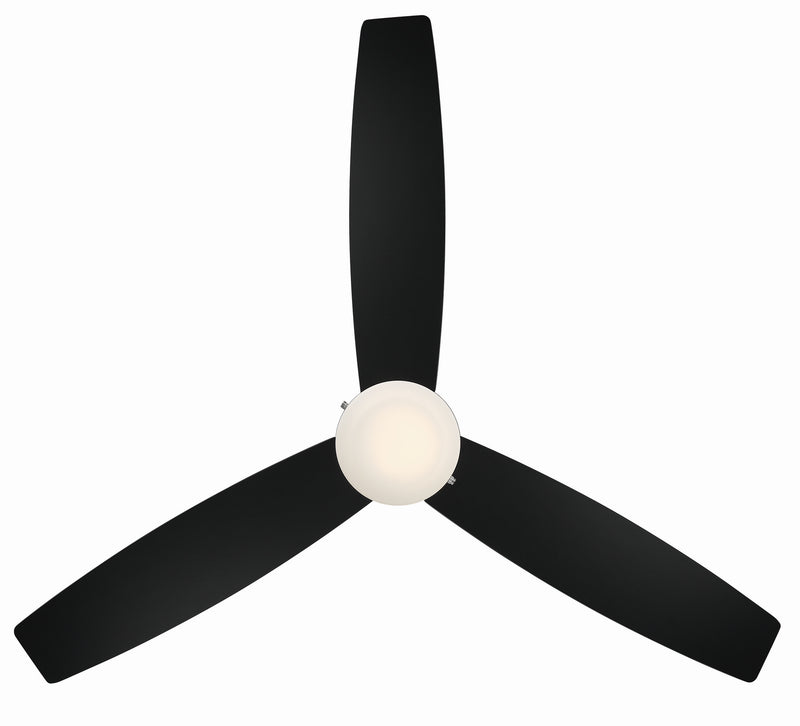 W.A.C. Lighting F-072L-MB Ceiling Fan, Matte Black