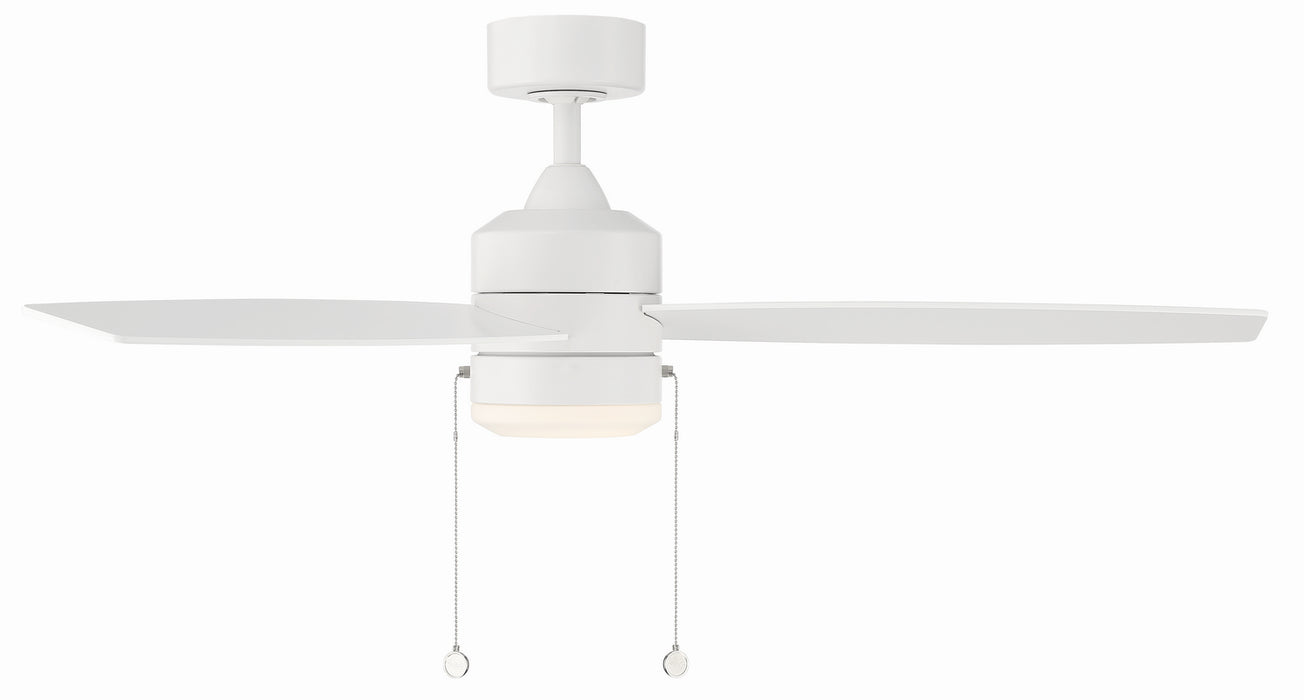W.A.C. Lighting F-072L-MW Ceiling Fan, Matte White