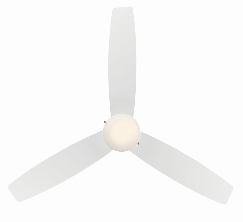 W.A.C. Lighting F-072L-MW Ceiling Fan, Matte White