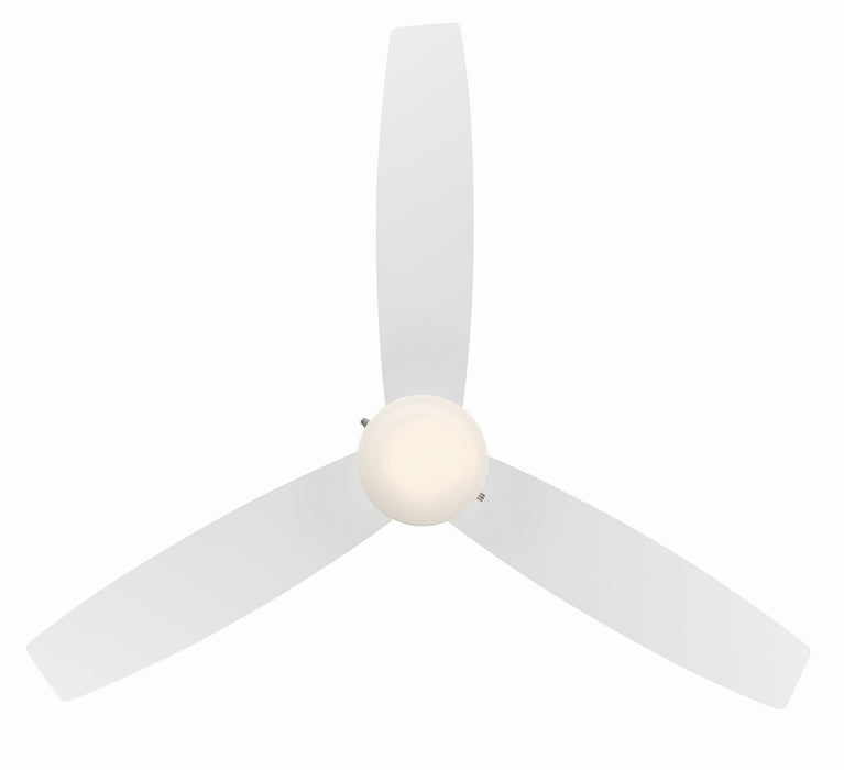 W.A.C. Lighting F-072L-MW Ceiling Fan, Matte White