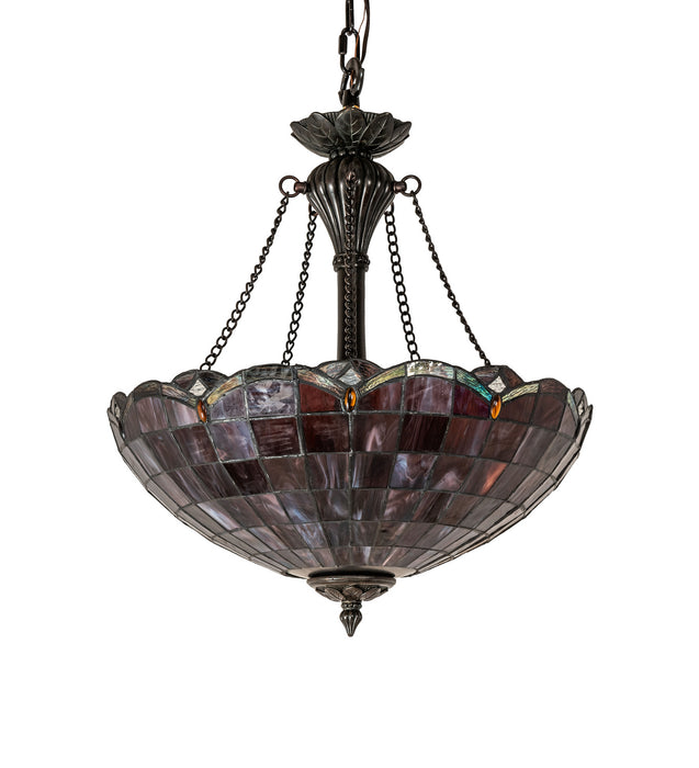 Meyda Tiffany 107796 Three Light Pendant, Antique