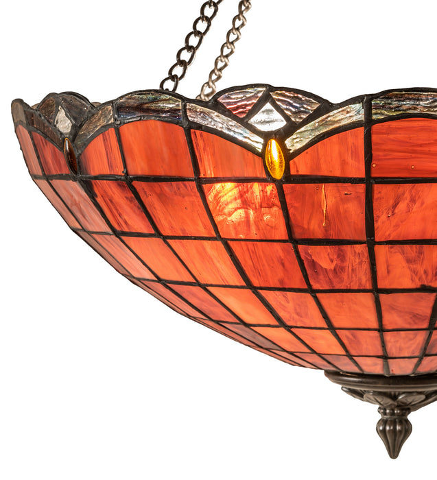 Meyda Tiffany 107796 Three Light Pendant, Antique