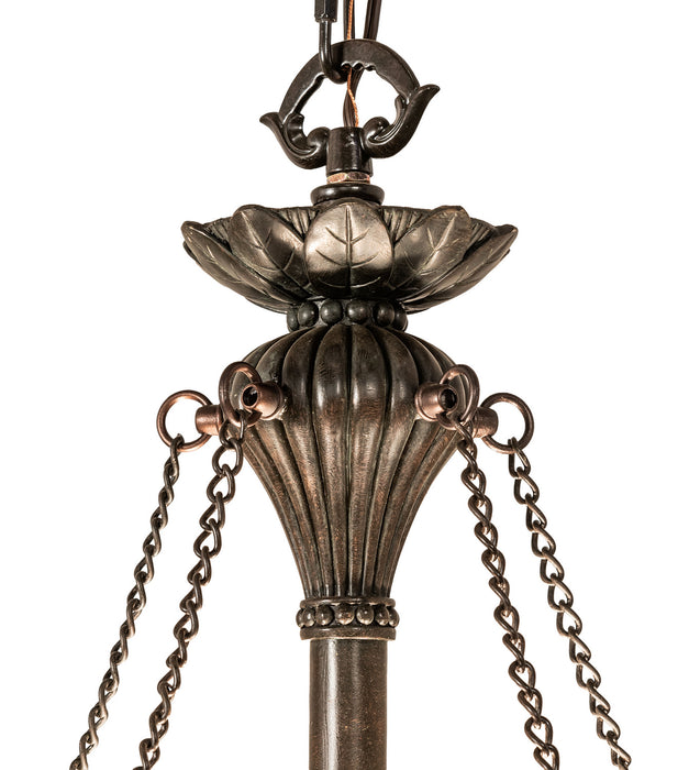 Meyda Tiffany 107796 Three Light Pendant, Antique