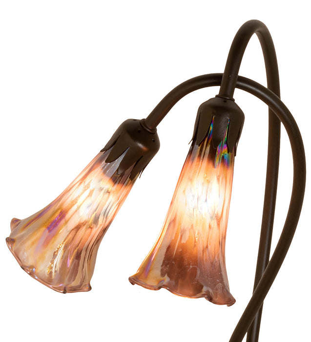 Meyda Tiffany 14099 Two Light Accent Lamp, Mahogany Bronze