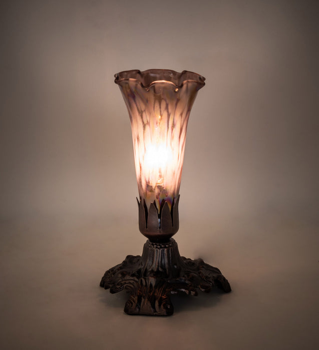 Meyda Tiffany 14358 One Light Accent Lamp, Mahogany Bronze