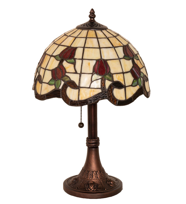 Meyda Tiffany 151293 One Light Table Lamp, Mahogany Bronze