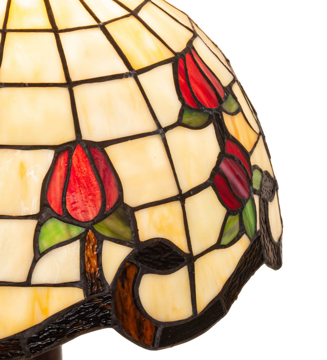 Meyda Tiffany 151293 One Light Table Lamp, Mahogany Bronze