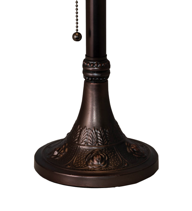 Meyda Tiffany 151293 One Light Table Lamp, Mahogany Bronze