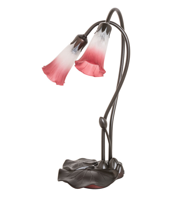 Meyda Tiffany 173759 Two Light Accent Lamp, Mahogany Bronze
