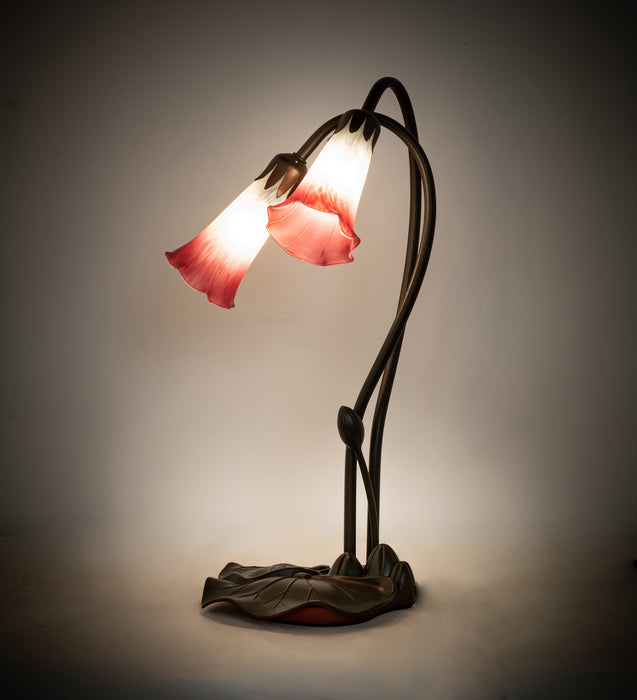 Meyda Tiffany 173759 Two Light Accent Lamp, Mahogany Bronze