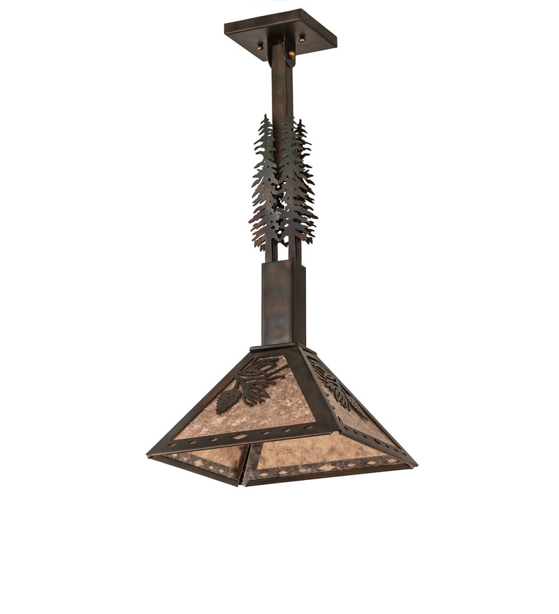 Meyda Tiffany 245252 One Light Pendant, Dark Burnished Antique Copper