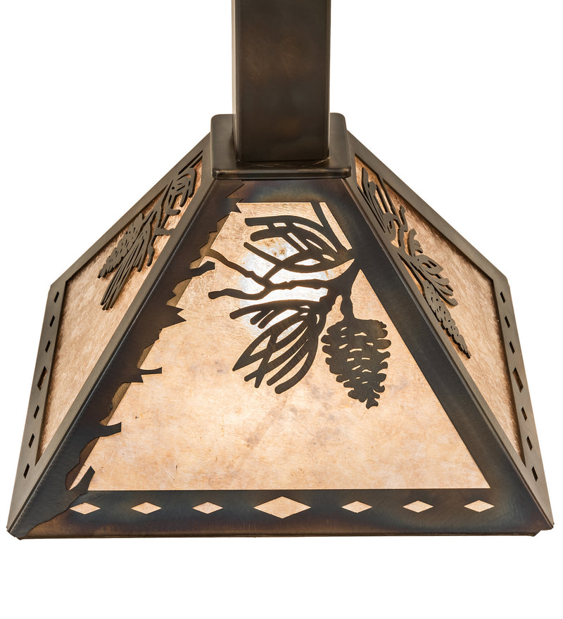 Meyda Tiffany 245252 One Light Pendant, Dark Burnished Antique Copper