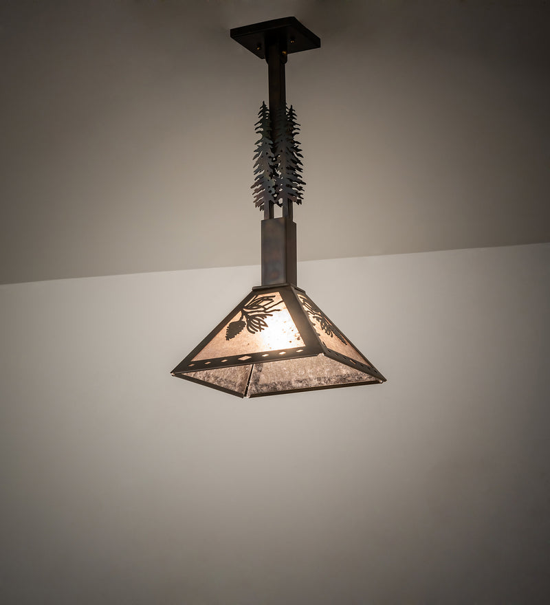 Meyda Tiffany 245252 One Light Pendant, Dark Burnished Antique Copper