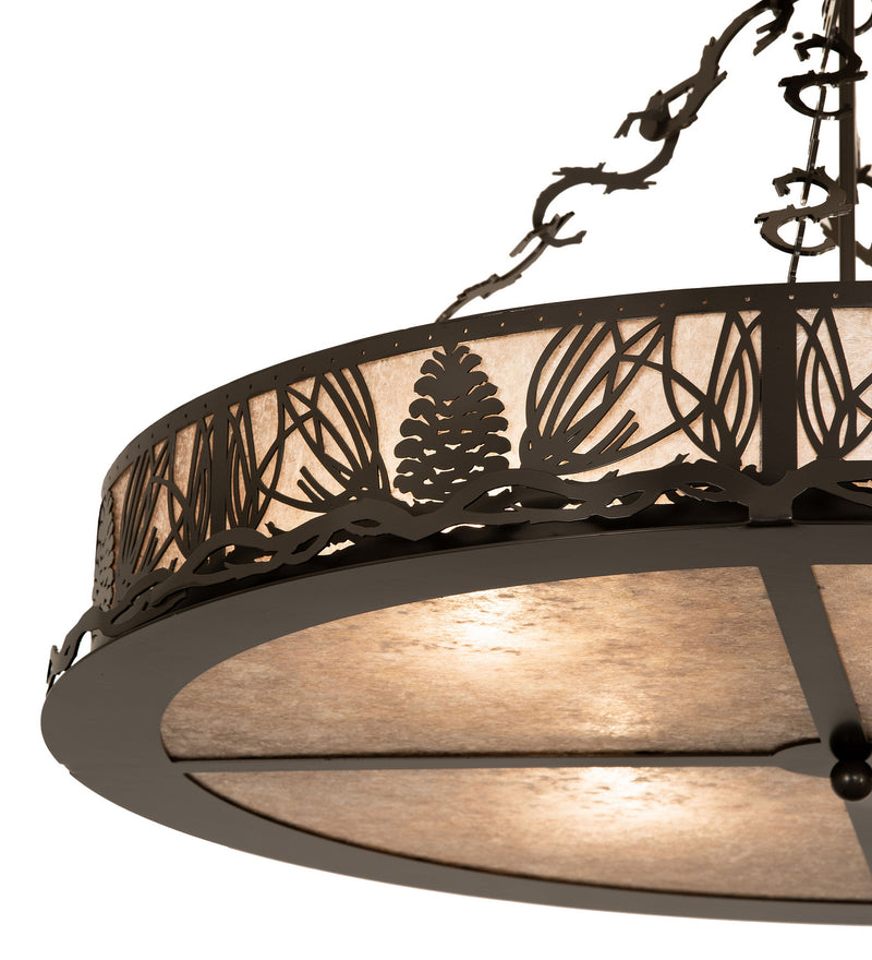 Meyda Tiffany 245571 Four Light Semi-Flushmoun, Timeless Bronze