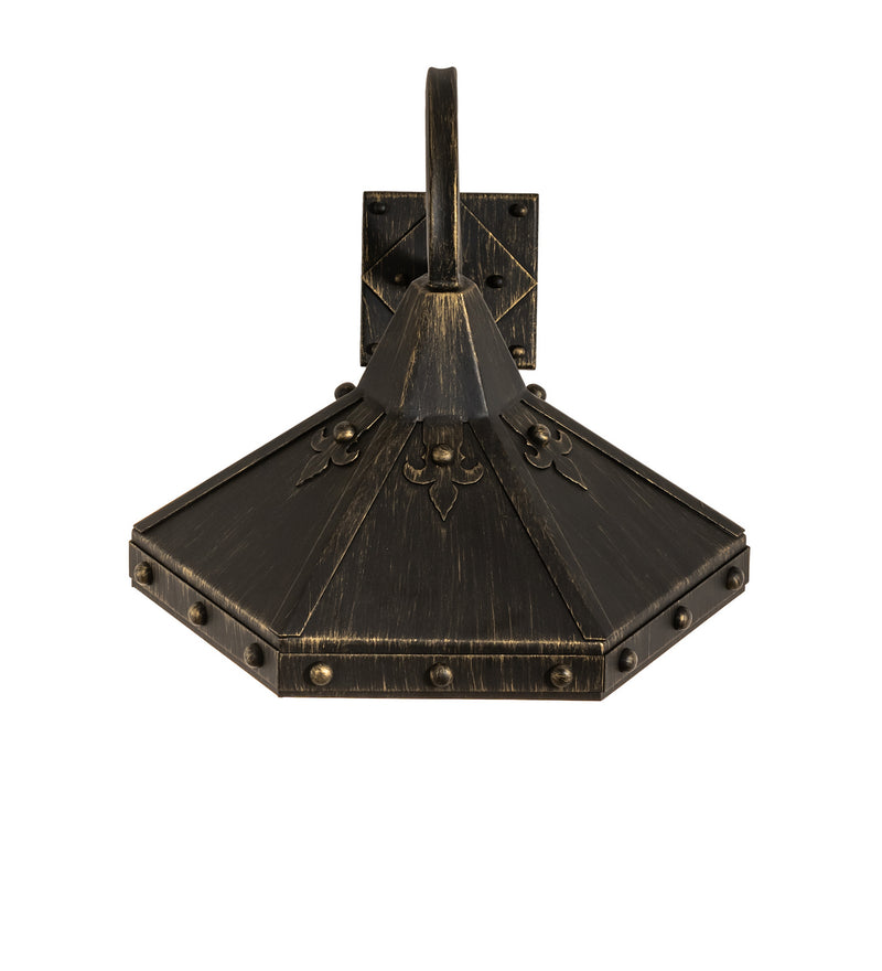 Meyda Tiffany 245752 One Light Wall Sconce, Gold Flemish
