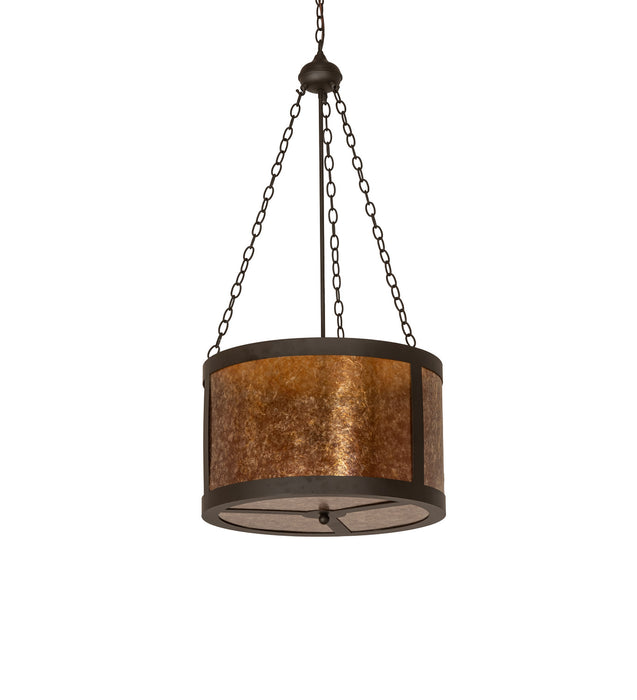 Meyda Tiffany 246132 Four Light Pendant, Oil Rubbed Bronze
