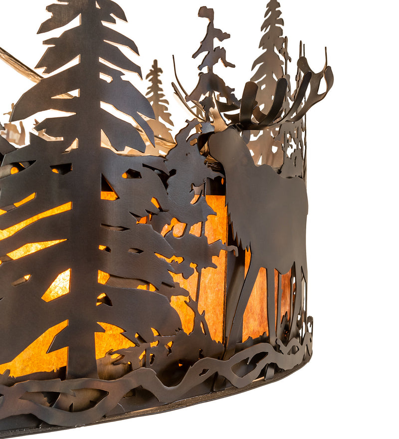 Meyda Tiffany 246510 14 Light Pendant, Amber Mica