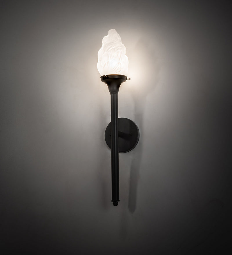 Meyda Tiffany 246580 One Light Wall Sconce, Solar Black