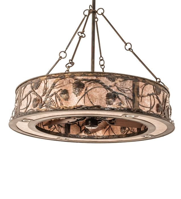Meyda Tiffany 247420 16 Light Chandel-Air, Dark Burnished Antique Copper